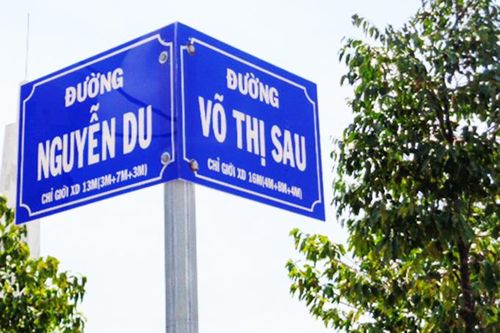 Biển tên đường bị mất dấu