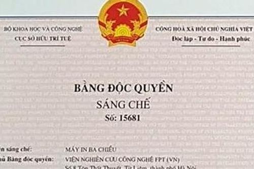 Cấp bằng độc quyền sáng chế tăng gần 60%