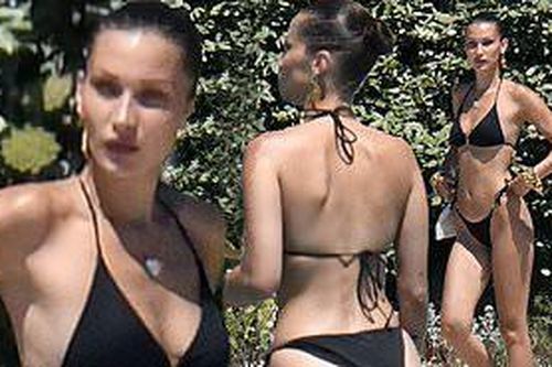 Bella Hadid thả dáng đẹp như tạc tượng ở Ý