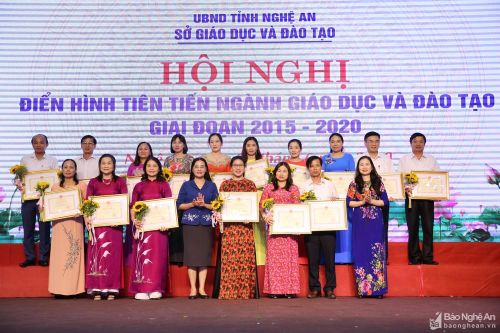 Ngành giáo dục Nghệ An vinh danh 153 điển hình tiên tiến giai đoạn 2015 - 2020