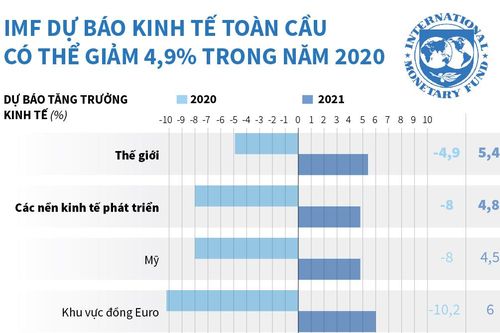 IMF dự báo kinh tế toàn cầu có thể giảm 4,9% trong năm 2020