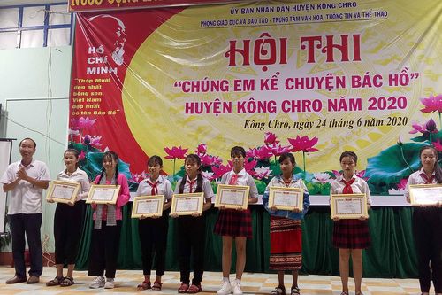 Hội thi 'Chúng em kể chuyện Bác Hồ' huyện Kông Chro năm 2020