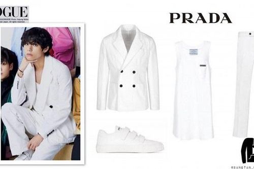 Mặc đồ trắng chụp trên phông trắng, V BTS vẫn nổi bật trên Vogue