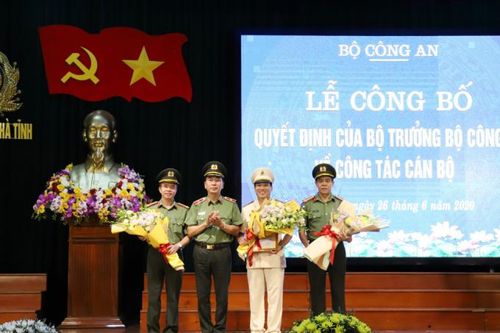 Bổ nhiệm Giám đốc Công an tỉnh Nghệ An và Hà Tĩnh