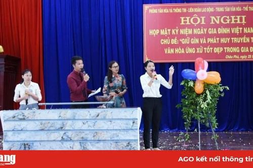 Châu Phú họp mặt ngày Gia đình Việt Nam 28-6