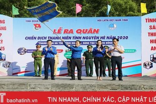 Tuổi trẻ Hà Tĩnh ra quân chiến dịch Thanh niên tình nguyện hè năm 2020