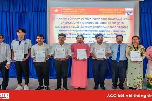 Trao học bổng của Bộ Khoa học và Nghệ thuật bang Hessen và Tổ chức Hỗ trợ Đại học thế giới CHLB Đức (WUS) năm học 2019- 2020