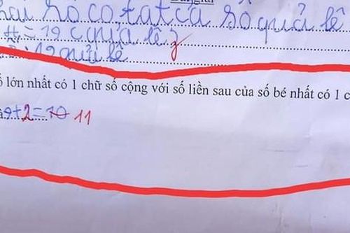 Thấy con bị trừ điểm vì làm bài sai, mẹ chụp ảnh bài toán lên mạng hỏi ý kiến vô tình tạo ra cuộc tranh cãi nảy lửa