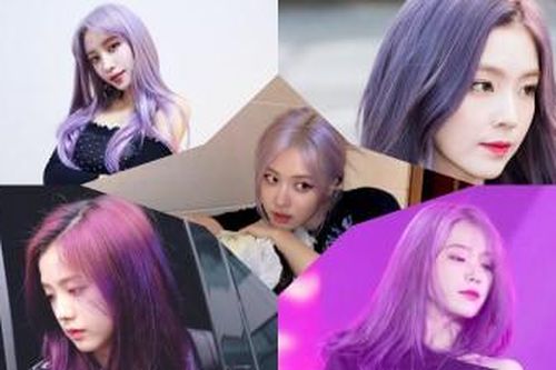 Rosé nhập hội mỹ nhân yêu màu tím, 'đọ sắc' cùng dàn idol trong màu tóc xinh hết nấc này
