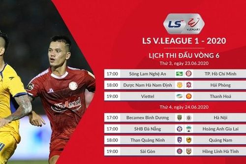 Lịch thi đấu V-League. Lịch thi đấu bóng đá Việt Nam. Lịch V League vong 7