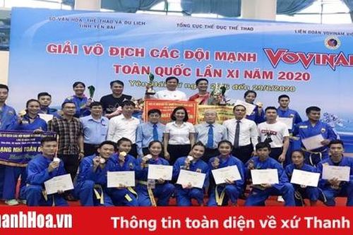 Thanh Hóa xếp thứ nhì toàn đoàn tại giải vô địch các đội mạnh Vovinam toàn quốc 2020