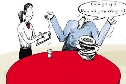 Thực khách phải gọi gà bằng cụ