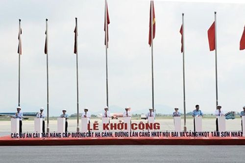 Khởi công dự án sửa chữa, nâng cấp đường băng sân bay Nội Bài và Tân Sơn Nhất