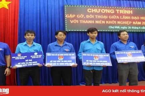 Lãnh đạo huyện Chợ Mới gặp gỡ, đối thoại với thanh niên khởi nghiệp