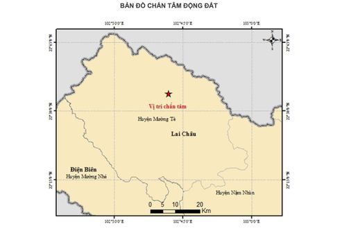 Lại xảy ra động đất ở Lai Châu, trận thứ 5 trong tháng 6