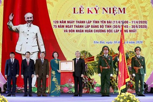 Yên Bái kỷ niệm 120 năm thành lập tỉnh, đón nhận Huân chương Độc lập hạng Nhất