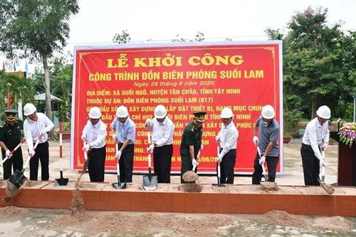 Khởi công xây dựng Đồn Biên phòng Suối Lam