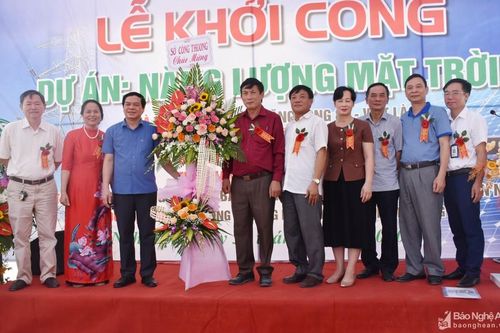 Khởi công dự án Điện mặt trời áp mái tại chợ đầu mối nông sản Nghệ An