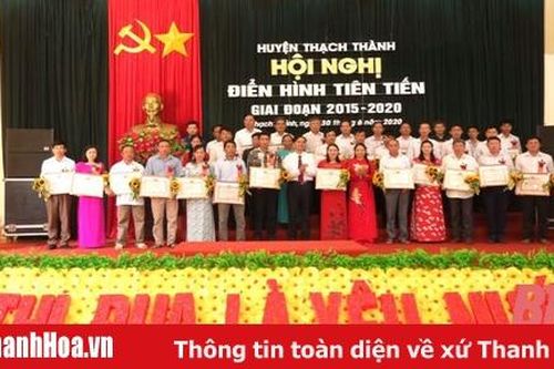 Huyện Thạch Thành biểu dương các điển hình tiên tiến giai đoạn 2015 - 2020