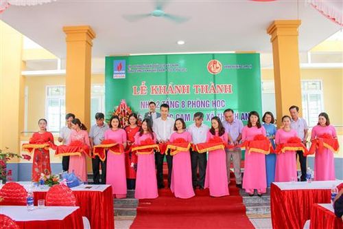 Khánh thành công trình khối nhà học Trường Tiểu học Cam An