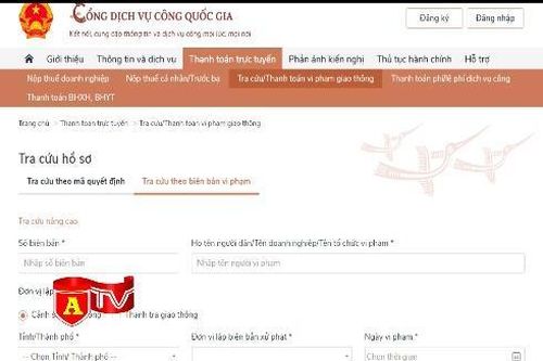 Người dân có thể nộp phạt vi phạm giao thông trực tuyến từ 1/7