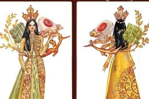 Trang phục dân tộc ấn tượng dành cho Khánh Vân tại Miss Universe 2020