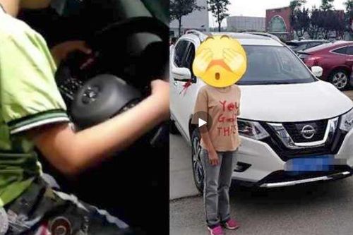 Cho con 6 tuổi lái ô tô rồi quay video tung lên mạng, bố mẹ bị chỉ trích