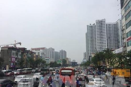 Giao thông tê liệt hàng km tại khu vực cầu Dậu, Hà Nội