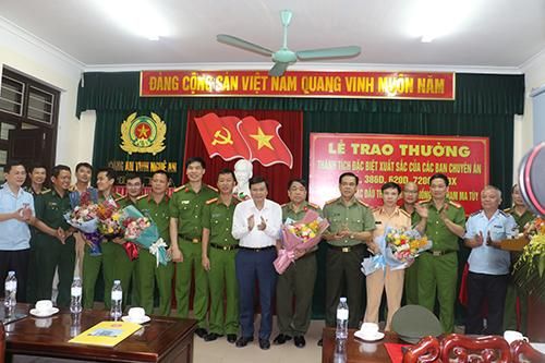 Phá 5 chuyên án ma túy, Công an Nghệ An được biểu dương, khen thưởng