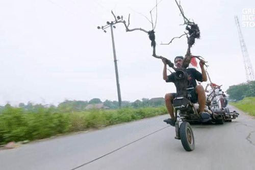Khám phá xe Vespa độ kiểu 'rừng rú' đậm chất dân chơi