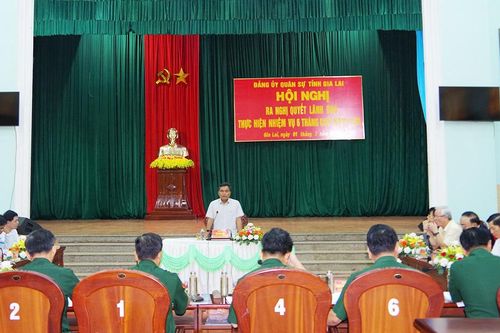 Đảng ủy Quân sự tỉnh Gia Lai triển khai nhiệm vụ 6 tháng cuối năm