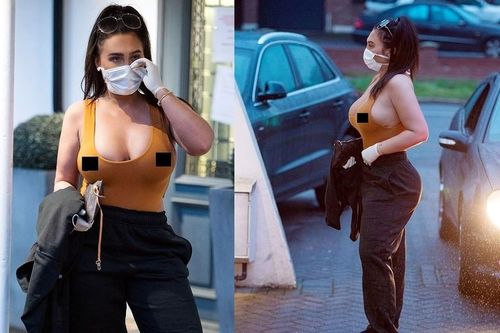 Lauren Goodger mặc áo như không, khoe vòng một 'nhức mắt'