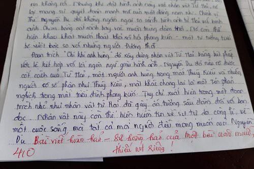 Phát hiện teen chép văn mẫu vào bài kiểm tra, cô giáo vẫn khen kèm lời giải thích thú vị