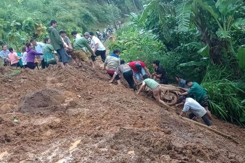 Một người mất tích trong mưa lũ lớn ở Lai Châu