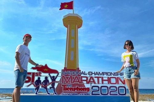 Bà mẹ 2 con mong chiến thắng chính mình ở giải chạy đảo Lý Sơn