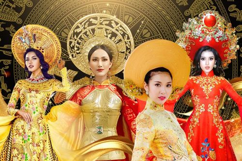 Khả Trang - Thúy Vân - Tường San - Hoài Sa quyền lực với National Costume Nữ thần phương Đông