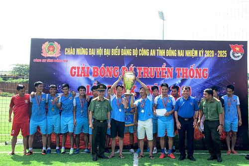 Công an H.Long Thành vô địch Giải bóng đá truyền thống Công an tỉnh 2020