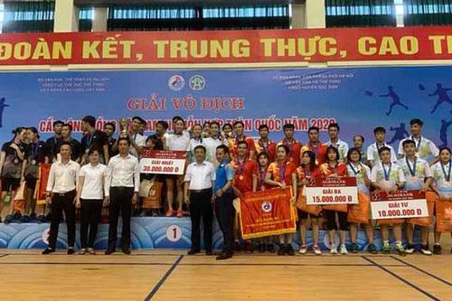 Bắc Giang giành ngôi vô địch Giải Cầu lông đồng đội nam - nữ hỗn hợp toàn quốc