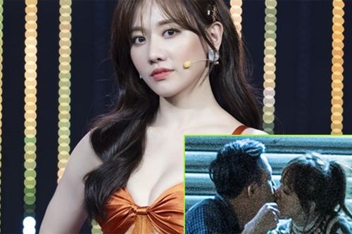 Hari Won môi sưng tím vì nụ hôn đầu đời dài 3 tiếng