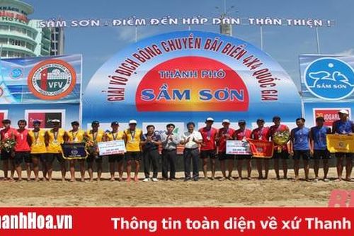 Giải vô địch bóng chuyền bãi biển 4x4 quốc gia 2020 tại Sầm Sơn thành công tốt đẹp
