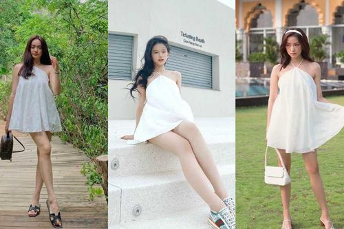 Chiếc váy yếm siêu mát mẻ khiến các hotgirl mê mẩn, không ngại 'đụng hàng'