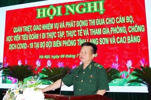Học viên Học viện Biên phòng đi thực tế tham gia phòng chống dịch Covid-19