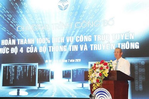 Bộ TT&TT hoàn thành đưa 100% dịch vụ công trực tuyến mức độ 4