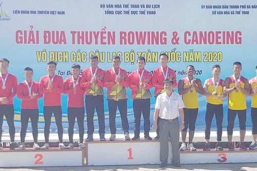 Kết thúc giải đua thuyền Rowing và Canoeing vô địch các CLB toàn quốc năm 2020