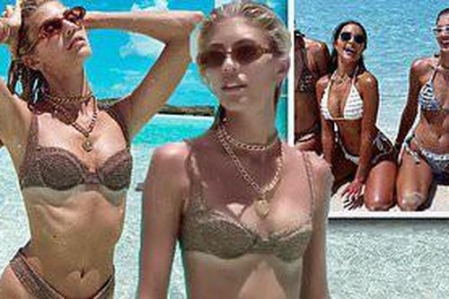 Siêu mẫu 1m80 Devon Windsor diện bikini hút mắt ở biển Bahamas
