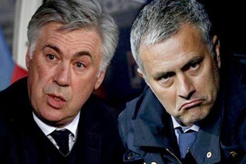 Mourinho may mắn chiến thắng trong cuộc đối đầu nảy lửa với Ancelotti