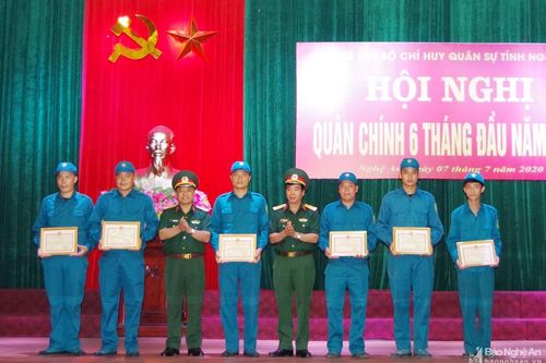 Bộ Chỉ huy Quân sự tỉnh tổ chức hội nghị quân chính 6 tháng đầu năm 2020
