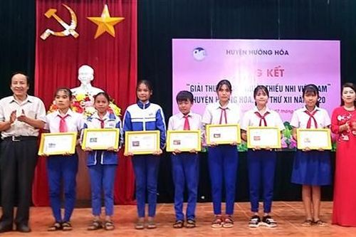 111 tác phẩm đạt giải 'Giải thưởng Mỹ thuật Thiếu nhi Việt Nam' huyện Hướng Hóa lần thứ XII