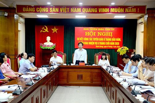 Triển khai công tác tuyên giáo 6 tháng cuối năm 2020