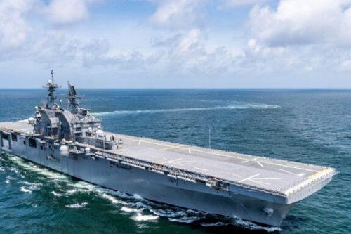 Hải quân Mỹ sắp biên chế tàu tấn công đổ bộ mới nhất USS Tripoli